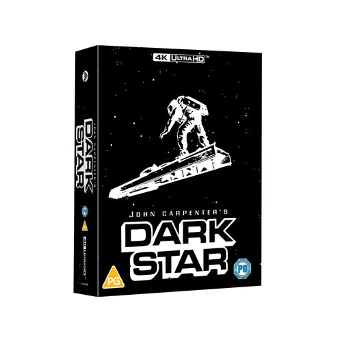 4K Ultra HD movie box set for 'Dark Star' by John Carpenter with an astronaut on a spaceship design.